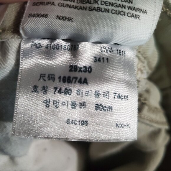 Levis Jeans Mens 29x30 Tan 514 Classic Straight Cotton Denim - Picture 5 of 13